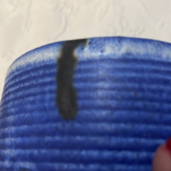 McCarty Pottery larger cup/bowl 4 1/2” diameter 3 1/2” deep cobalt blue - Picture 4 of 6